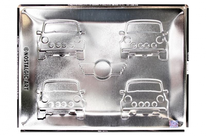 Blechschild "Ford Mustang" - Rot - 40 x 30cm - LIMITED METALLIC-EDITION